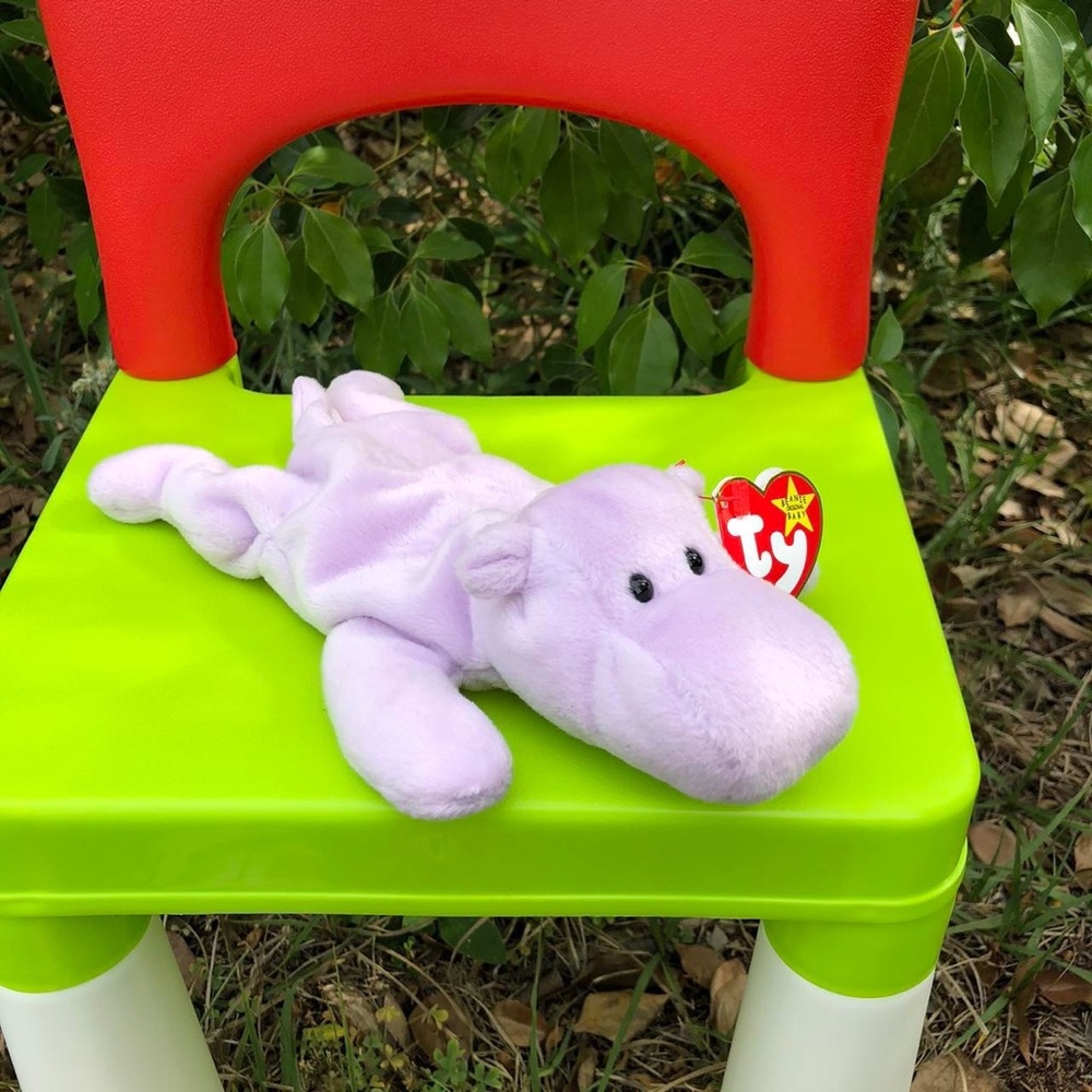 happy the hippo 1993 beanie baby 💜